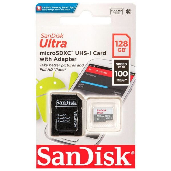 SanDisk Ultra 128GB Memory Card - High-Speed Storage | Buy Now!"